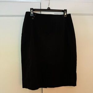 White House Black Market Black Knee-Length Pencil Skirt